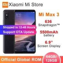 Xiaomi Mi Max 3 4GB RAM 64GB 6.9" Snapdragon 636 5500mAh Black/Gold £148.47 @ AliExpress