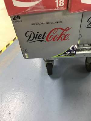 Diet Coke 24 x 330ml cans instore at Booker for £4.80
