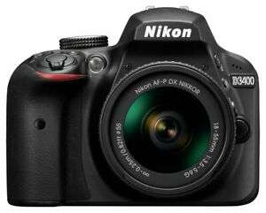 Nikon D3400 + AF-P 18-55Non-VR Digital SLR Camera & Lens Kit, £259.19 at Argos/ebay