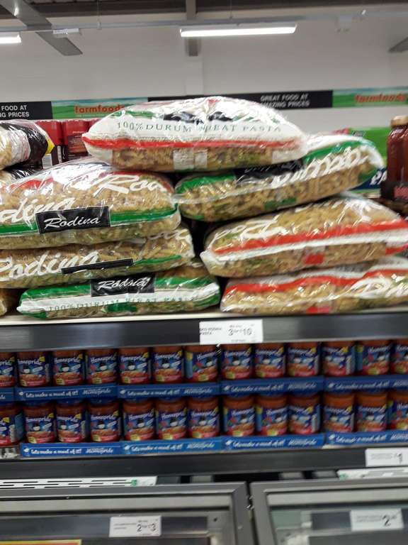 Fusilli Pasta 5kg £3.99 or 15kg for £10 instore at FarmFoods