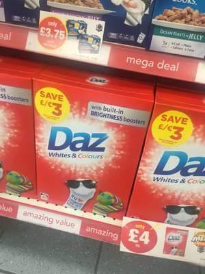 Daz 40 wash washing powder only £4, 10p a wash. Premier stores.