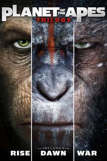 Rise, Dawn and War of the Planet of the Apes Trilogy Blu-ray boxset £7.49 with any purchase @ HMV