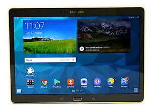 Samsung Galaxy Tab S 10.5 SM-T800 16GB Tablet (Refurb) : Titanium Bronze / White Gold £99.99 at blackmoreit eBay
