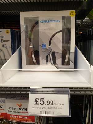 Grundig Stereo Headphones 52668 RRP. £9.99 now £5.99 @ Home Bargains