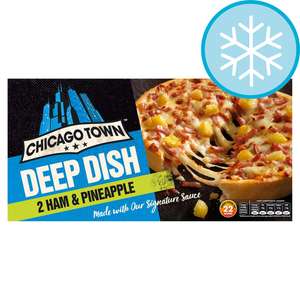 2x Chicago Town Ham & Pineapple Deep Dish Pizza 63p instore at Asda