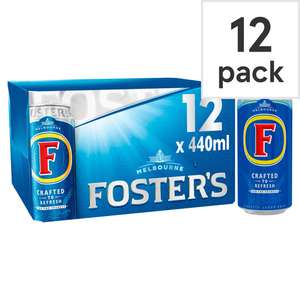 Fosters 12 Pack £7 at Tesco