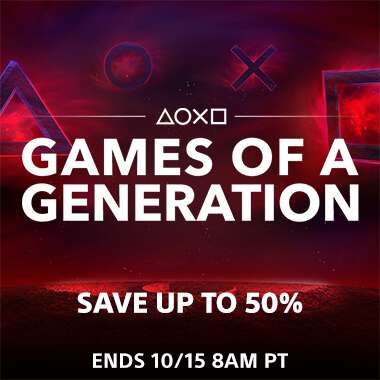 Games of a Generation Sale at PlayStation PSN Store US