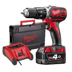 Milwaukee M18 BPD-401C M18 Drill, Charger, 4ah Battery & Kitbox £129 @ Milwaukee Power Tools
