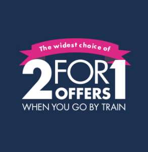 2 for 1 Offers and Discounts when you travel by train e.g Kew gardens, Body world @ Days out guide