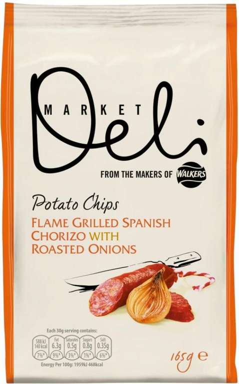 Walkers Deli Potato Chips 165g (3 flavours) 69p at Herons foods Hull