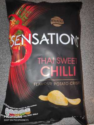 Walker's sensations crisps Thai sweet chilli 150g short dated November @ Heron foods, Liverpool