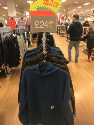 Carhartt Hoodies & Sweatshirts And Jeans - £24.99 at TK Maxx (in-store and online).