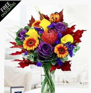 Free Delivery on Prestige Flowers - £20.49 for Halloween Bouquet + Free Chocs