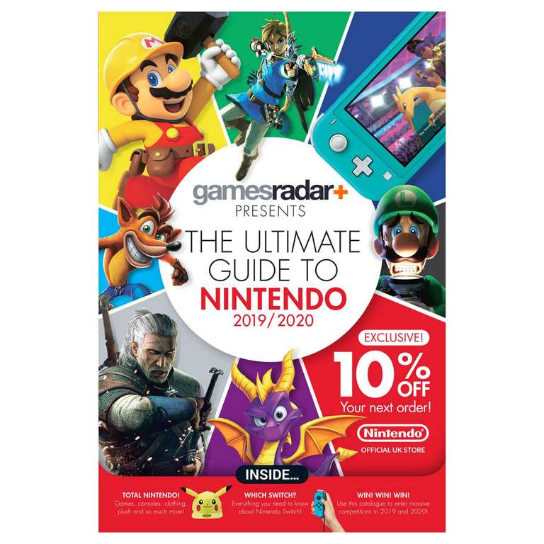 GamesRadar+ presents The Ultimate Guide to Nintendo 2019/2020
- Free with code (10% off code for Nintendo UK Store within guide)