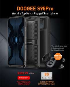 Doogee S95 Pro Modular Smartphone 5150mAh Battery + Free Earphones Dopods £287.26 @ Gearbest