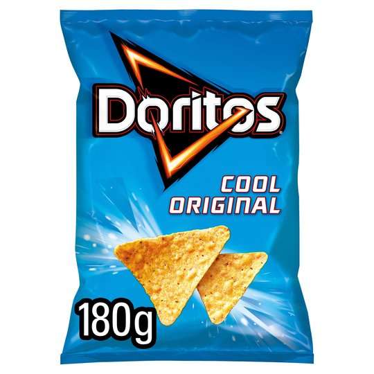 Doritos Cool Original/Tangy Cheese/Chilli Heatwave/Flame Grilled Steak Tortilla Chips 180g - 90p @ Morrisons