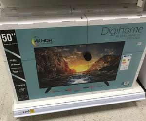 Digihome 50” 4K Ultra HD TV at £249 at Tesco Grimsby