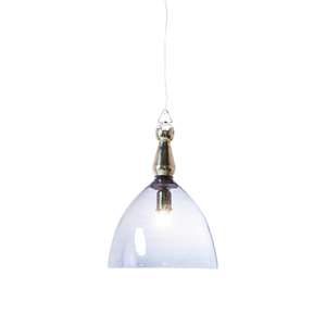 Hanging blue glass pendant light - £99 @ Dwell