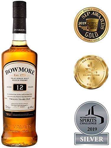 Bowmore 12 Year Old Malt Whisky 70cl £24.99 @ Amazon