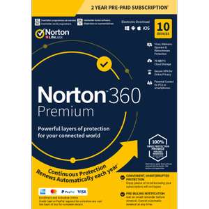 Norton 360 Premium [10-Device, 2-YR] £29.99 @ ComputerActive