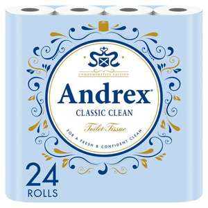 Andrex Classic Clean 24 Toilet rolls £3.50 Tesco instore