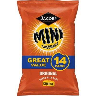 Mini Cheddars 14x 25g pack £2 at Poundland London
