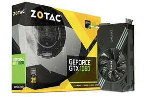 Zotac Geforce GTX 1060 Mini 3GB GDDR5 Graphics Card £125.50 @ Ebuyer / Ebay