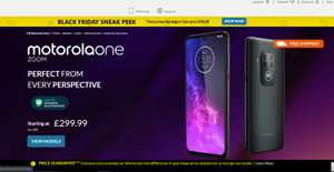 Motorola One Zoom 48+8+5MP 128GB Mobile £299.99 and other reductions for EdenRed employee incentive scheme members