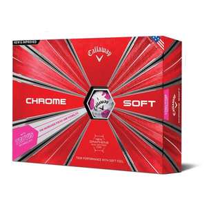 Callaway Chrome Soft Truvis Pink Golf Balls (12 Balls) 2019 £24.95 at Golf Online