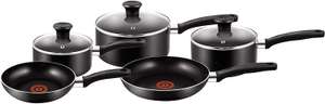Tefal 5 Piece, Essential, Pots and Pans Set, Black, Aluminium, Non Stick £39.73 Amazon