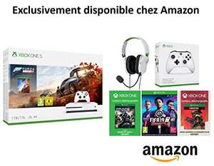 Xbox One S 1TB + 2 Controllers + Headset + 1M Gamepass + Forza 4 + FIFA 19 + GOW 4 + Apex Legends Founders Pack 2 £193.81 via Amazon France