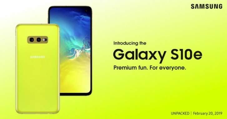Samsung Galaxy S10e 5.8" 6GB/128GB canary yellow sim free at Argos for £334.50