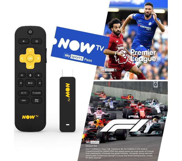 NOW TV Smart Stick with 3 Month Sports Pass £49.99 delivered @ Currys