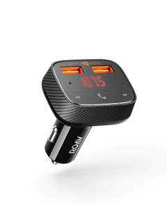 Roav by Anker, SmartCharge/FM Transmitter/Bluetooth Receiver/Car Charger 2 USB Ports £13.91 prime / £18.40 non prime Sold by AnkerDirect FBA