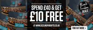 Buy £40 gift card get extra £10 at Sizzling pubs