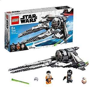 LEGO 75242 Star Wars Black Ace Tie Interceptor Starfighter Set Includes mini BB-8 and Poe Dameron Minifigures £28.99 @ Amazon