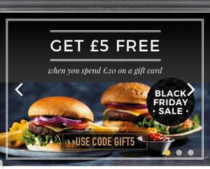 Ember Inns Black Friday Gift Card Deal - Extra £5 for every £20 spent (Max spend £250)