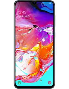 £60 Cashback On Samsung Galaxy A70 128GB Smartphone £329.99 (£269.99) PAYG £229.99 + £10 Top Up + Free Case @ Carphone Warehouse