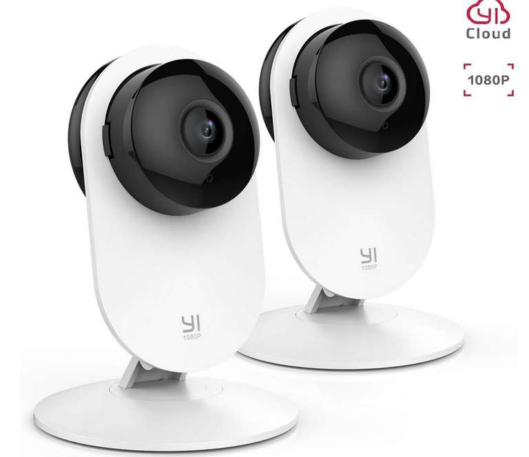 Yi 2pc 1080P Home Camera with Night Version Motion Detection Two Way Audio - £39.98 - Sold by Seeverything UK and Fulfilled by Amazon