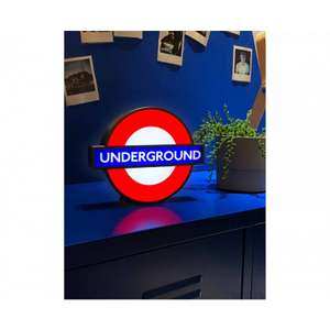 TFL Mini Underground Roundel Lightbox £12.74 with code @ Robert Dyas - (Free Click and Collect)