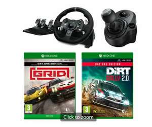 Logitech G920 + Shifter + Dirt Rally 2.0 + Grid for Xbox One £179.99 at Game