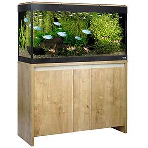Fluval Roma 200 Litre Aquarium with LED Lighting Oak Finish with Cabinet £315 @ PetsAtHome