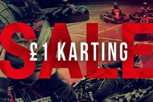 TeamSport Indoor Go Karting £1 for another adult or child when you pay for a full priced karting session