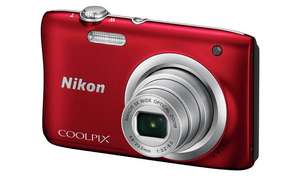 Nikon Coolpix A100 20MP 5x Zoom Compact Camera (Red/Silver/Black) £86.99 @ Argos (Free Click & Collect)