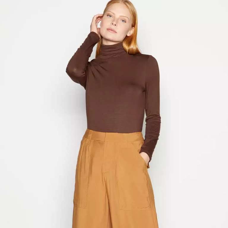 Chocolate 'Ultimate' Roll Neck Top £10 at Debenhams + free Click and Collect