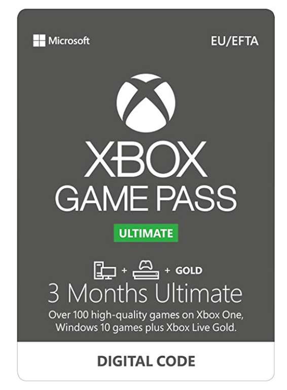 Xbox Game Pass Ultimate for Console | 3 Month £15.99 @ Amazon