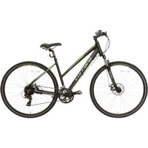 Carrera Crossfire 2 Womens/Mens Hybrid Bike - Black - S, M, L Frames £207.90 with code at Halfords