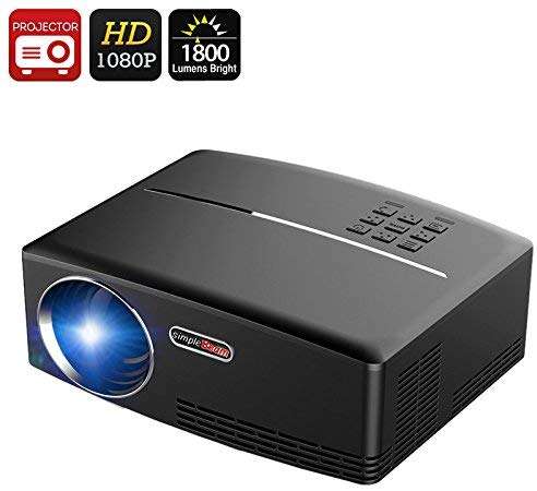 VIVIBRIGHT GP80 LED 1800 Lumens full HD Portable Projector , EU plug, £62.99 delivered from Gearbest