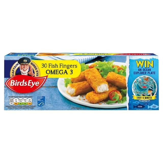 Birds Eye 30 Omega 3 Fish Fingers x TWO Packs - £5 at Farm Foods