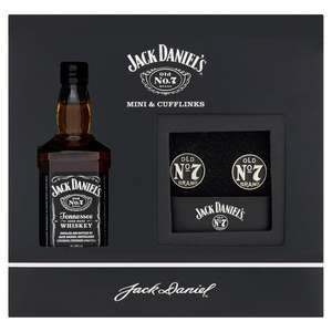 Jack Daniels Tennessee Whiskey Mini (50ml) and Cufflinks for £3 @ Tesco